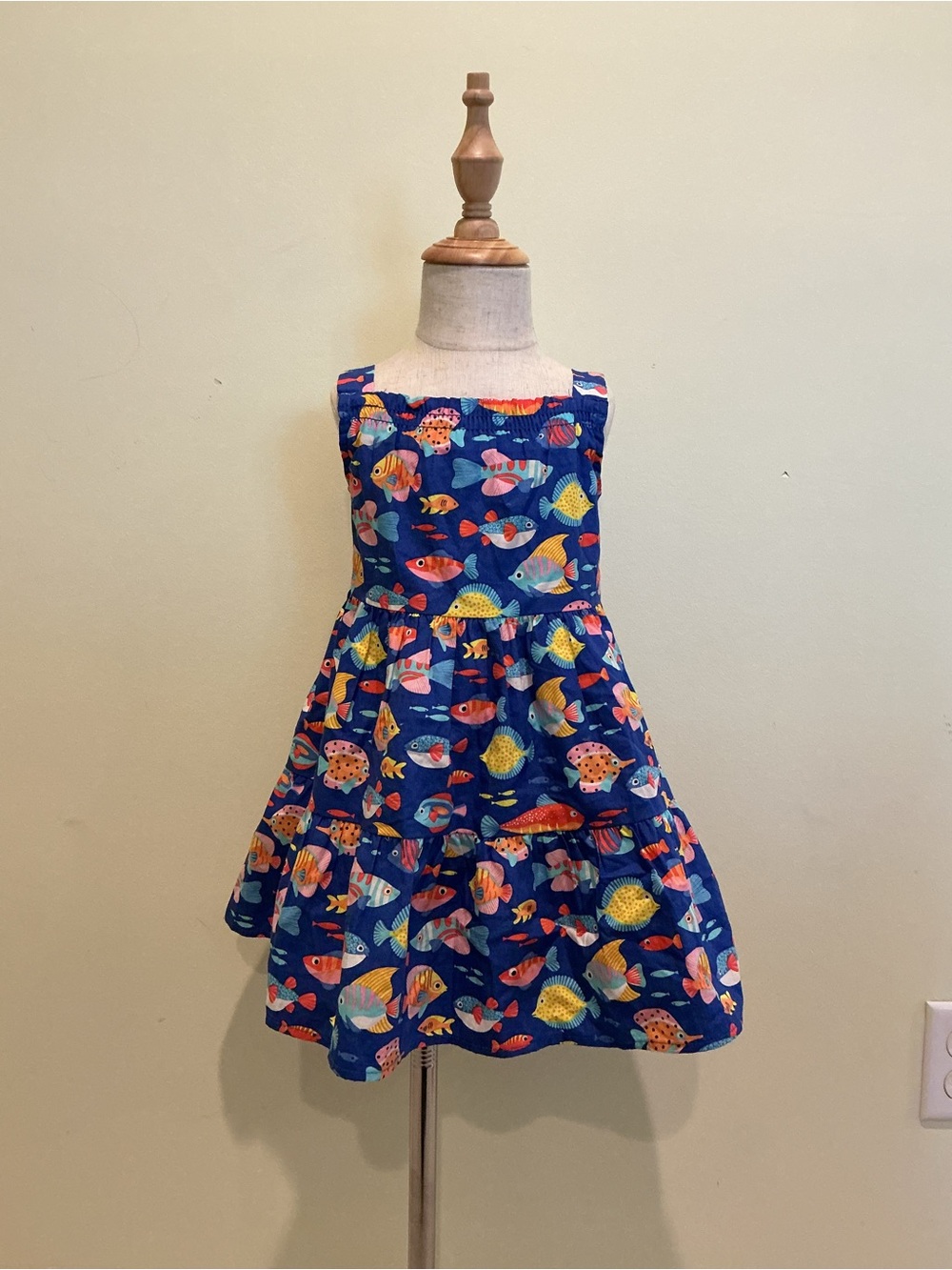 Gymboree Navy Blue Fish Print Sundress